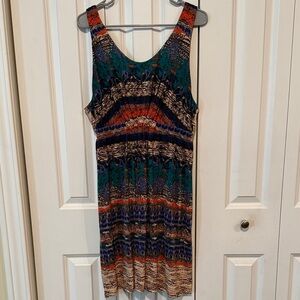 Soma Vibrant Multicolor Midi Dress